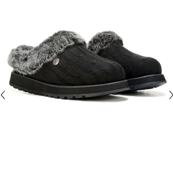 Women's Sketchers Black Keepsakes Ice Angel Memory Foam Women's Slippers… - Picture 1 of 16